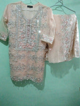 Embroidered Party Wear Suit | Women Locally Made Formals | Medium | Worn Once