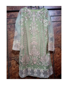 Pistachio Embroided Shirt | Women Locally Made Formals | Small | Worn Once