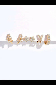 SHEIN |4 Pcs Rhinestone Decor Stud Earrings | Women Jewellery | Brand New with Tags