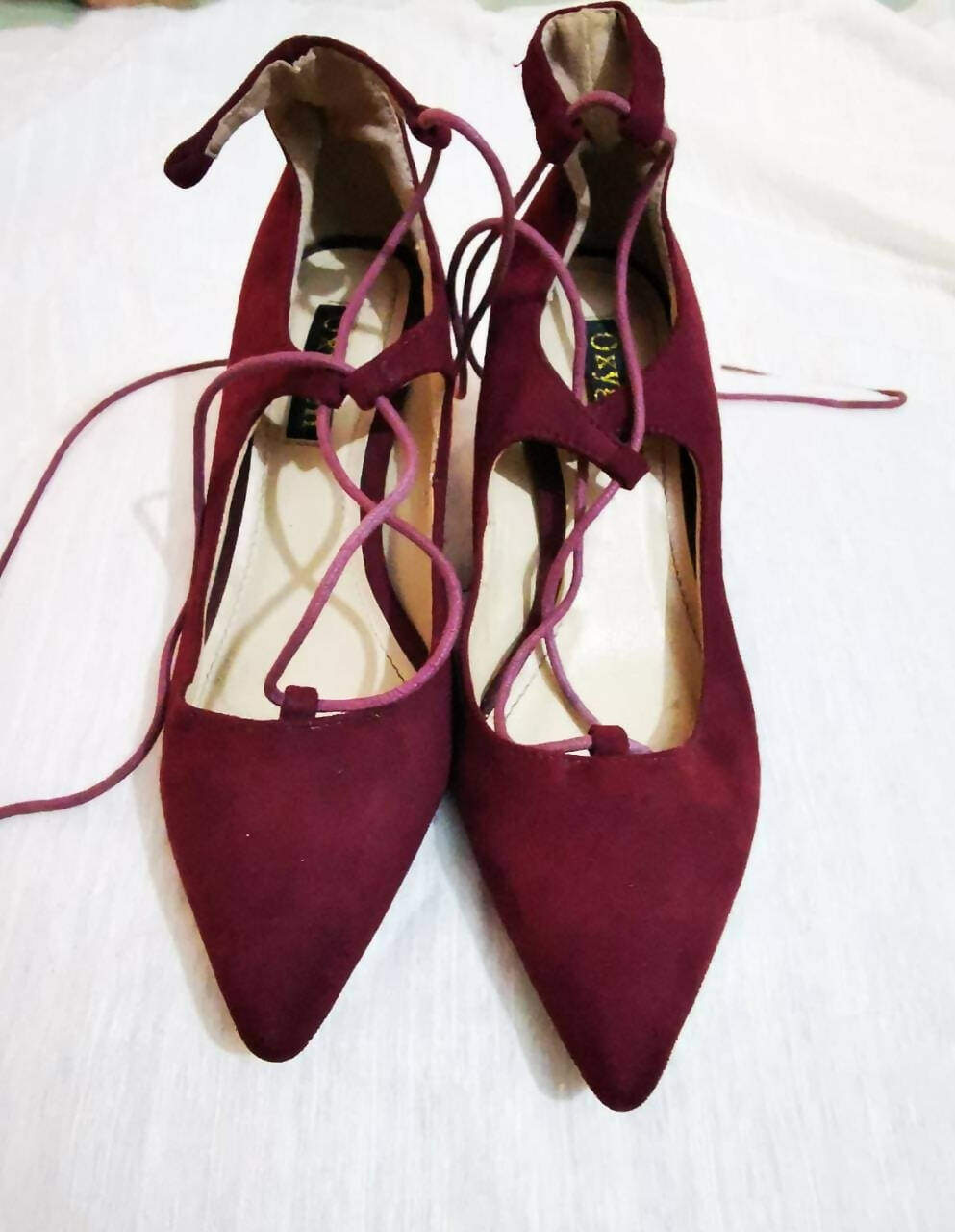 Oxygen | Maroon Heels | Women Shoes | Size: 38 | Worn Once