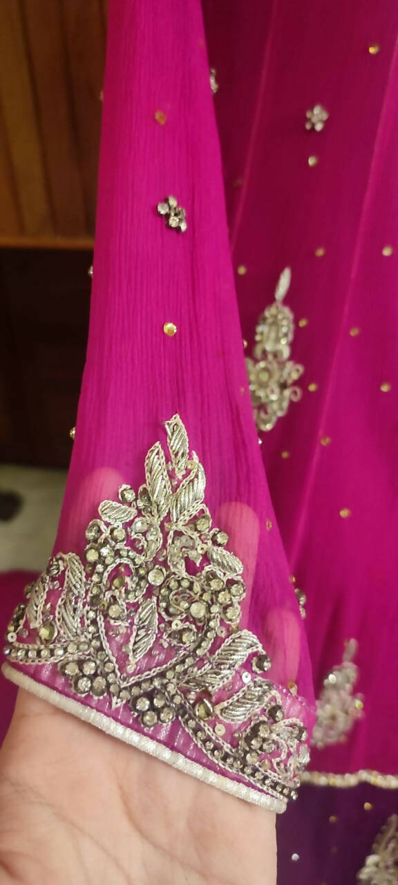 Heavy Embroidered  Sharara Suit | Women Locally Made Formals | Small | Worn Once