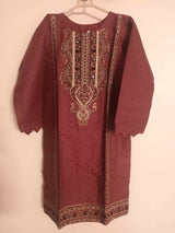 Maroon Embroidered Kurta | Women Locally Made Kurta | XSmall | New