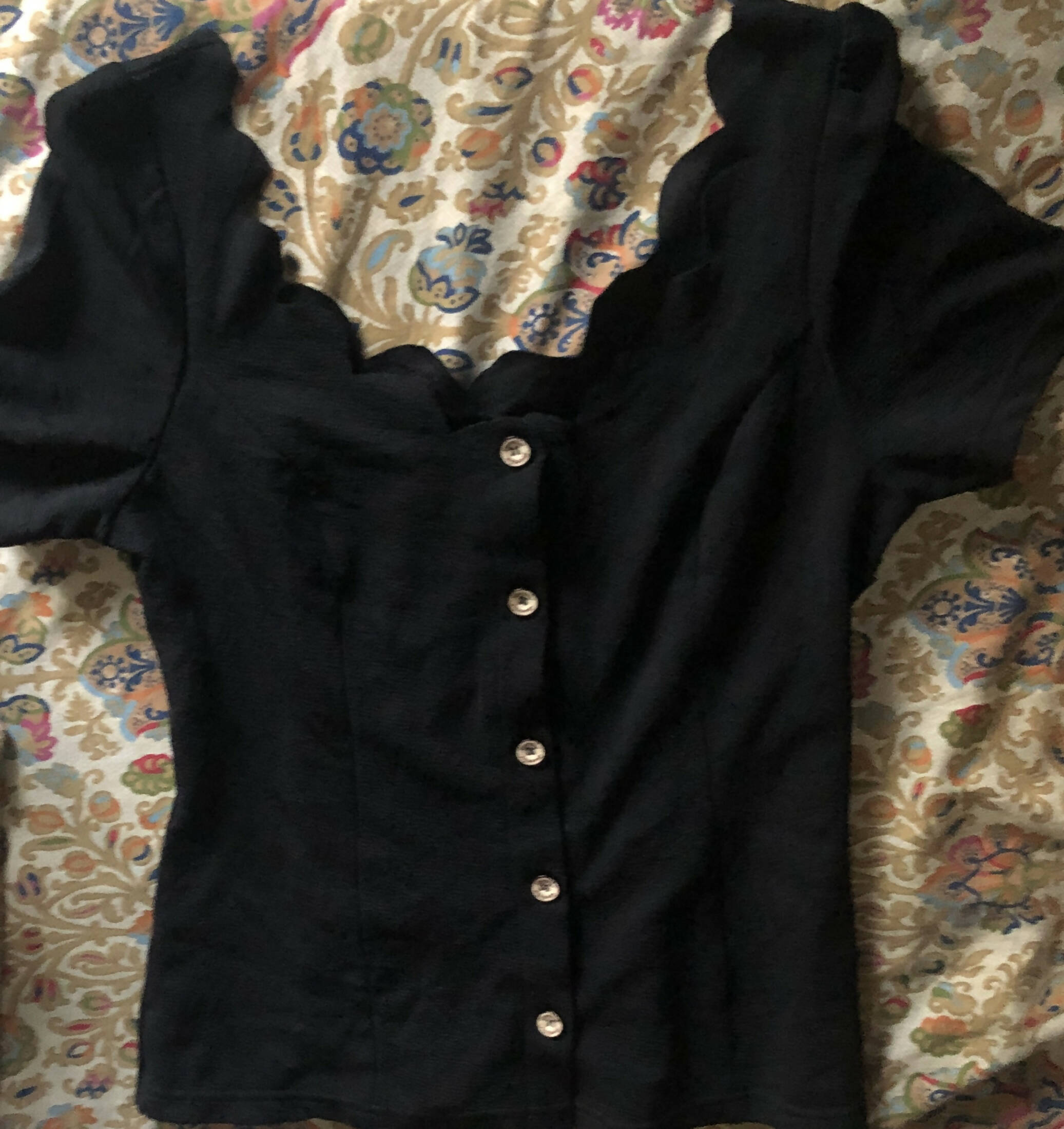 Black Shirt (Size: M ) | Women Tops & Shirts | Preloved