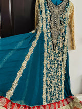 Stylish Chiffon Long Frock | Women Frocks & Maxis | Medium | Worn Once