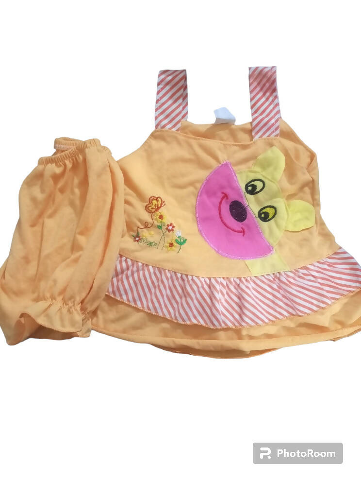 sand color Baby Dress (Size: 2 to 5 months ) | Baby Outfit Sets | Preloved