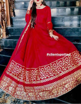 Peeran | Maroon Long Maxi 2 Pc | Women Frocks & Maxis | X-Small | Worn Once