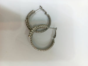 Silver Loops Earrings | Women Jewellery | Large | Worn Once