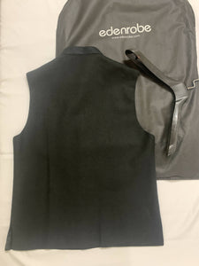 Edenrobe | Men's Black Waistcoat Ceremonial | Men Jackets & Coats | Preloved