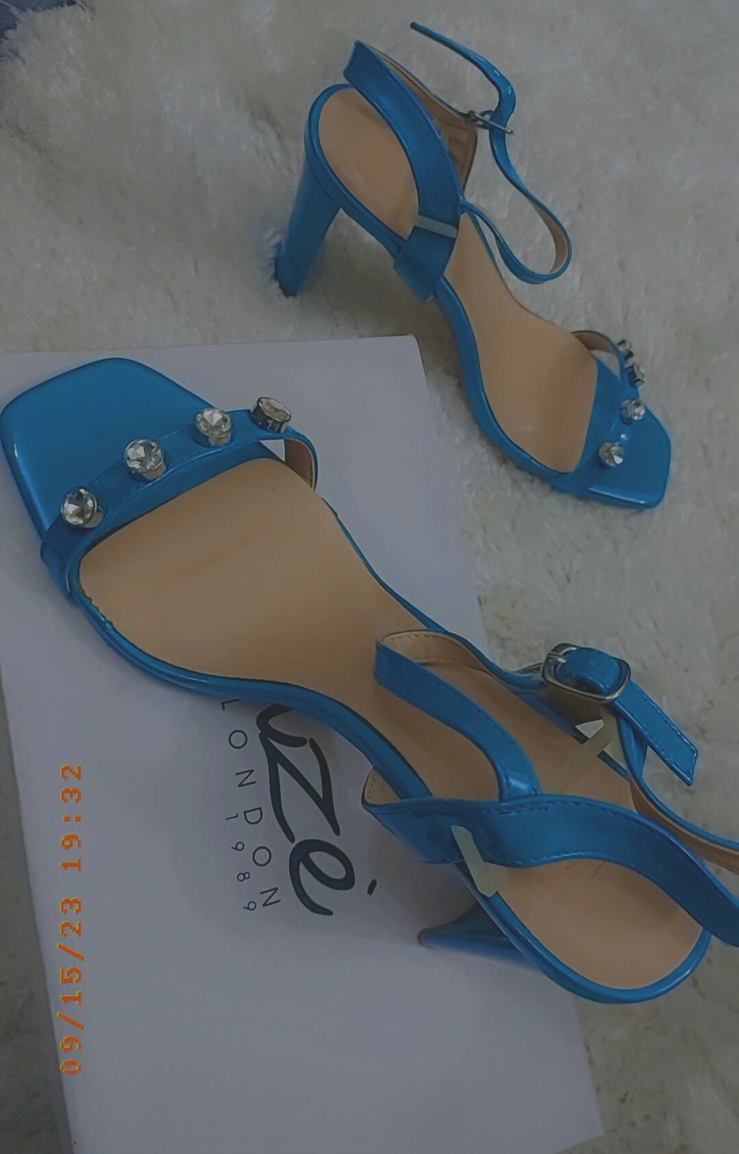 Unze London | Blue Heels (Size 39) | Women Shoes | Worn Once