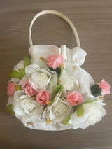 پھولوں والا سفید پرس | لڑکیوں کے بیگ اور بیگ | پریلوڈ