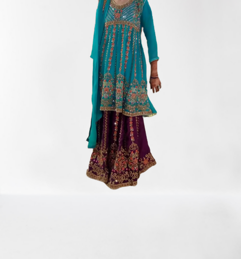 Stunning Sharara Dress | Women Locally Made Formals | Large | Preloved