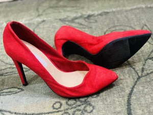 Bershka | Red Heels | Women Shoes | Worn Once