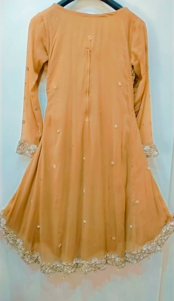 Fully embroidered Brown tale frok | Women Froks & Maxis | Medium | Worn Once