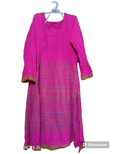 Pink Kurta | Women Locally Made Kurta | Medium | Worn Once