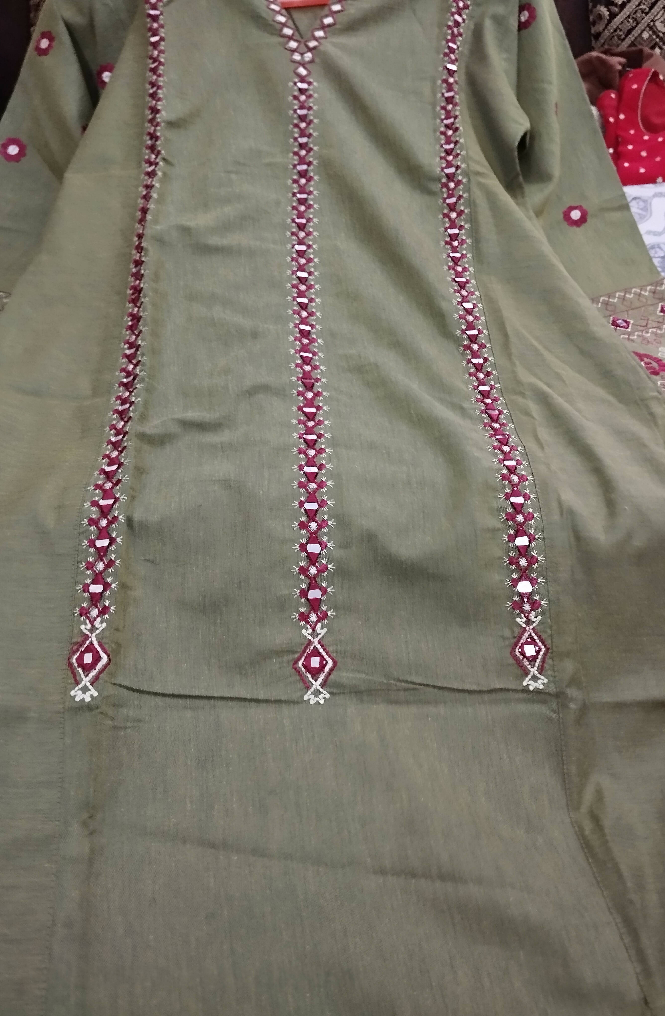 Embellished Mirror Work Suit | Women Locally Made Formals | Small | New