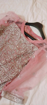 Maxi, Purplish Pink Embroidered | Women Frocks & Maxis | Large | New