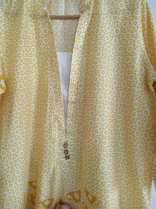 Yellow Printed Kurta | Women Locally Made Kurta | Small | New
