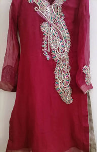 Maroon Dress | Women Formals | Worn Once