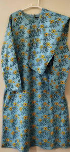 Ego | Women’s Kurtas | Blue floral printed 2 piece suit| Brand new with tag.