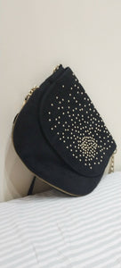 Black Trendy Studded Beautiful Cross Body bag | Women Bags | Preloved