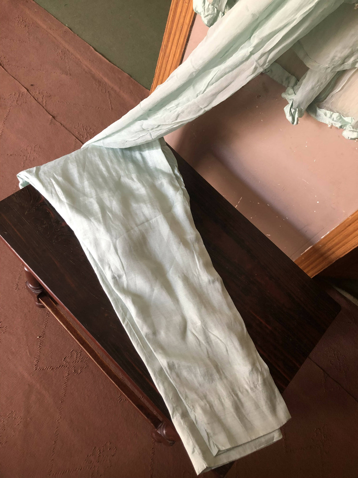 ShaPosh | 3 PC Mint Green Suit | Women Branded Kurta | Small | Worn Once