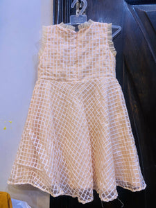 Minnie Minor | Peach Color Frock ( Size: Suitable For 3 to 4 Year Old ) | Girls Skirt & Dresses | Worn Once