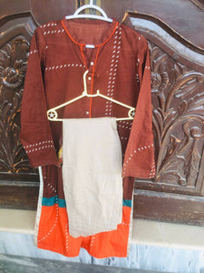 Limelight | 3pc Embroidered Dress with Chiffon Dupatta (Size: M ) | Women Branded Kurta | Worn Once