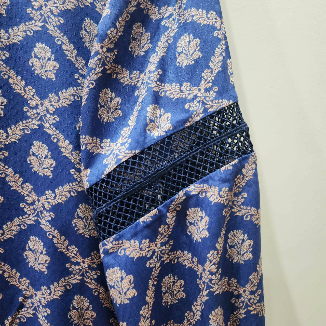 Nishat Linen | Blue Casual Shirt | Women Kurtas | Small | Worn Once