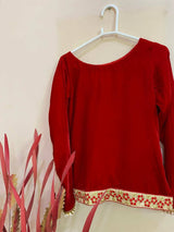 Red Lengha | Women Locally Made Formals | Medium | Worn Once