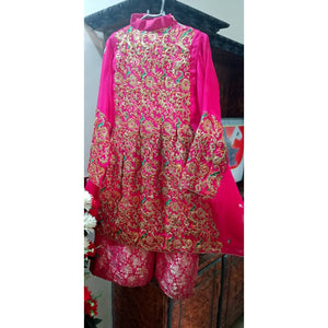 Stunning Jamawar Sharara | Women Locally Made Formals | Small | Preloved