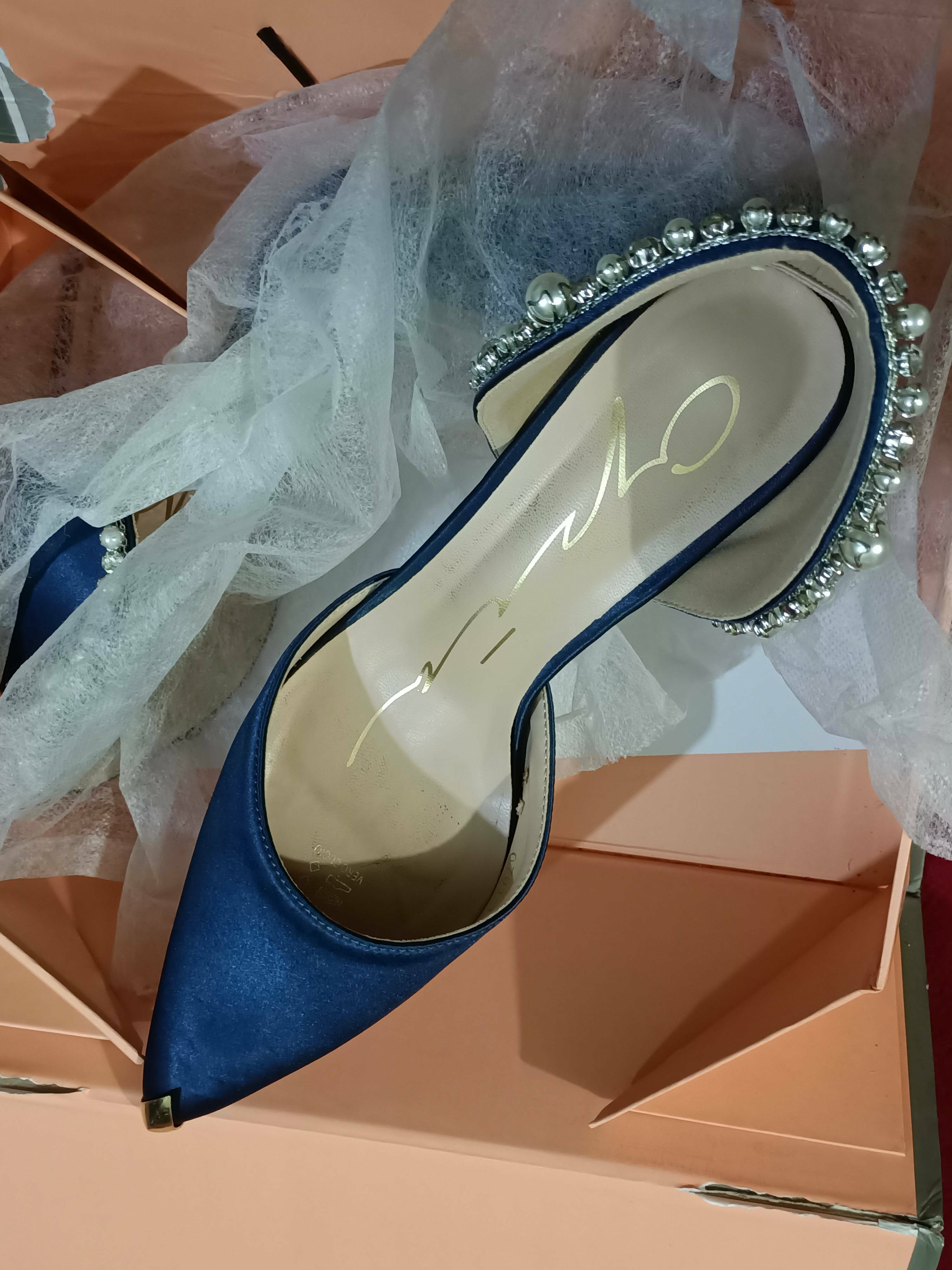 Opia | Blue Heels ( Size: 40 ) | Women Heels | Worn Once