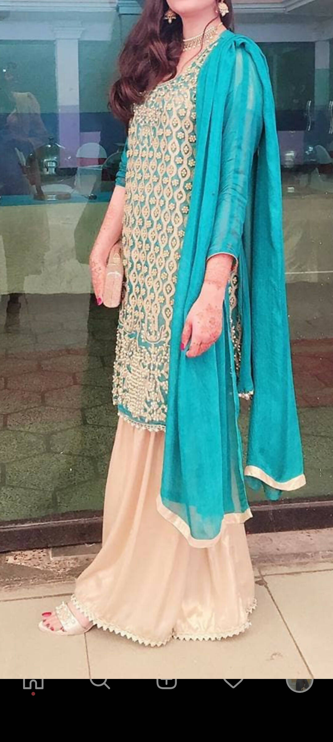 Fancy Sharara | Women Locally Made Formals | Medium | Worn Once