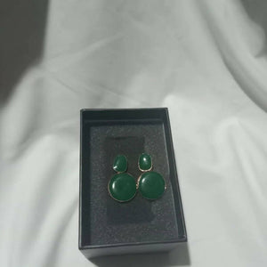 Dark Green Stones Earrings | Women Jewelry Earrings | New