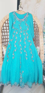 Blue Fancy Maxi Long Dress | Women Formals | Preloved