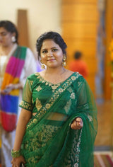 Traditional Green lehnga | Women Locally Made Formals | Small to Medium | Worn Once