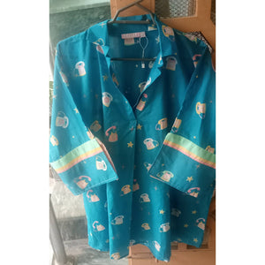 Alkaram | Soft Cotton Printed Shirt | Women Tops & Shirts | Medium | Worn Once