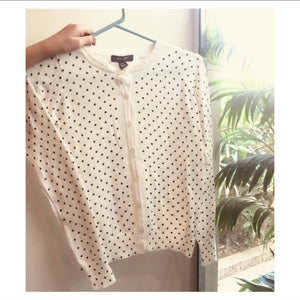 Primark | White polka dots sweater (Size: Small/Medium) | Brand New