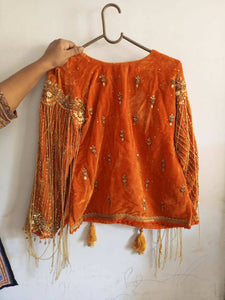 Stylish Velvet Hand Embroidery Shirt & Sharara | Women Formals | Size M | Preloved