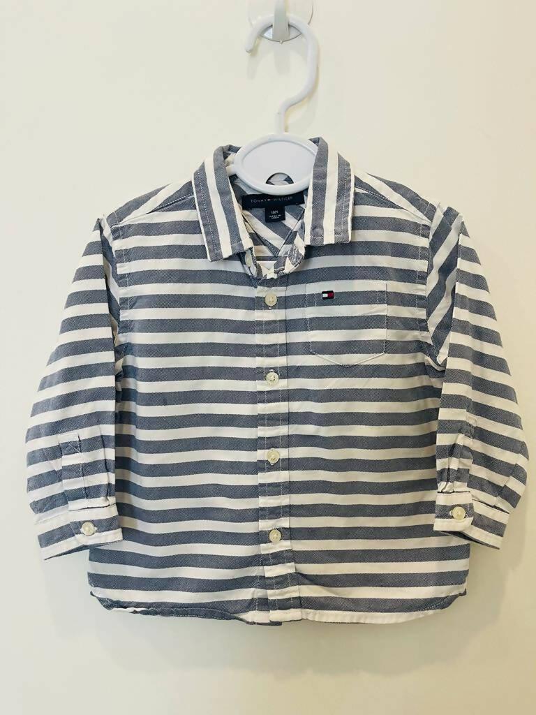 Tommy Hilfiger | Striped Shirt 18 months | Boys Tops & Shirts | Preloved