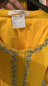 Yellow Kurti (2PC) | Women Locally Made | Worn Once