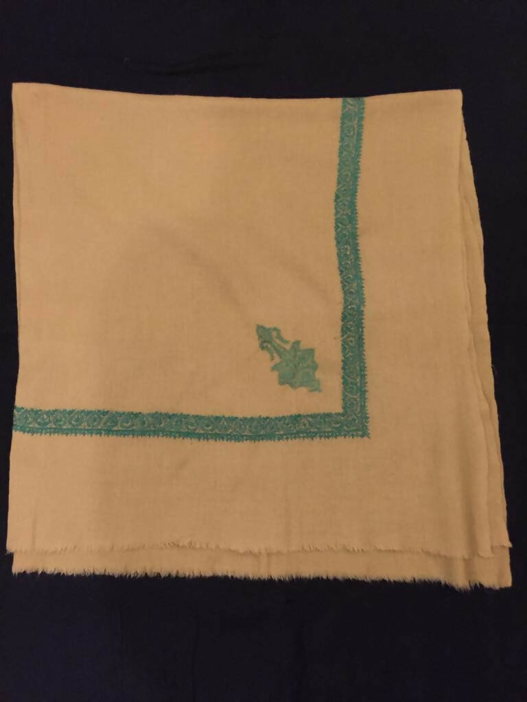Agha Noor | Pure Kashmira wool hand embroidered scarf | Women Hijab & Scarves | Worn Once