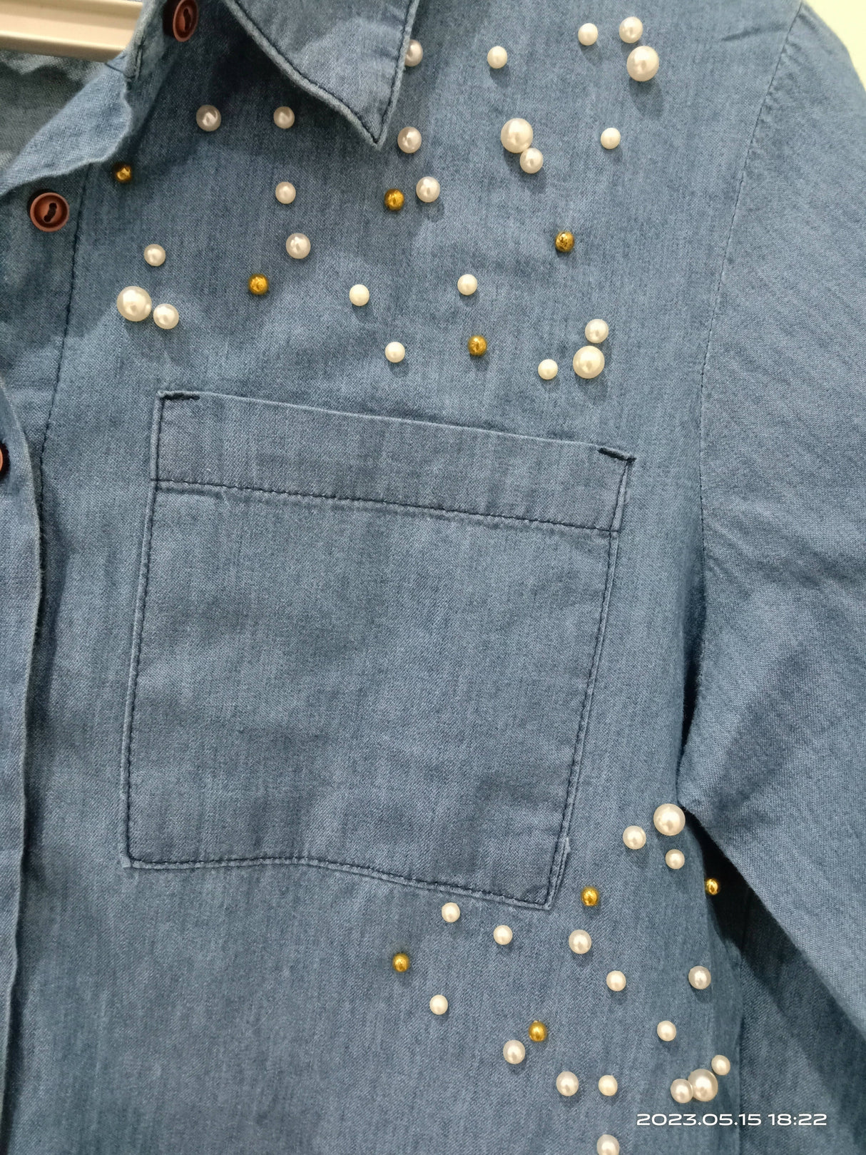 کوگر | برانڈڈ بلیو شرٹ (سائز: ایم) | خواتین کے ٹاپس اور شرٹس | نئی