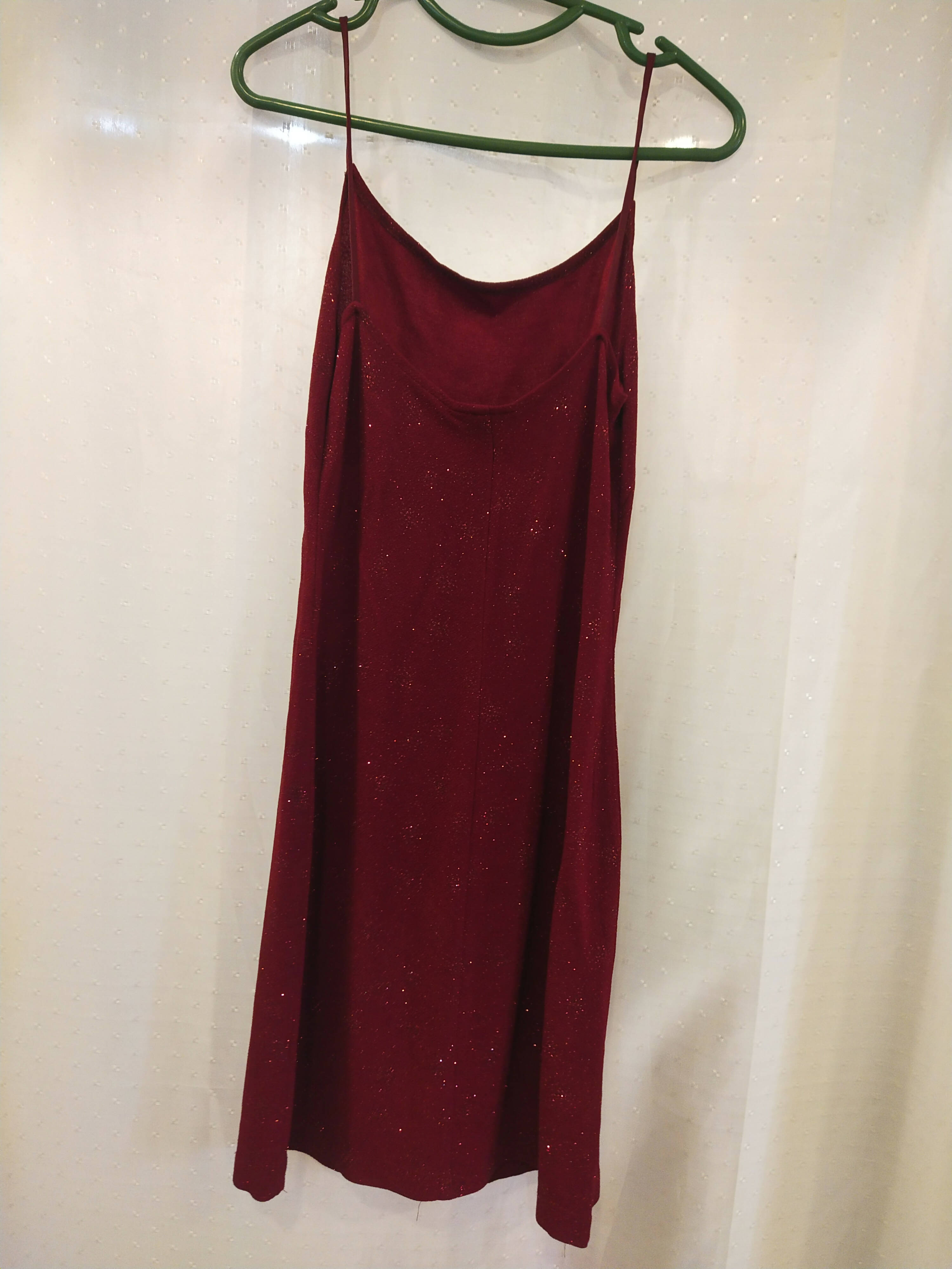 Steppinout | Red shimmer Nighty (Size: M ) | Women Longwear & Sleepwear | Worn Once