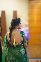 Traditional Green lehnga | Women Locally Made Formals | Small to Medium | Worn Once