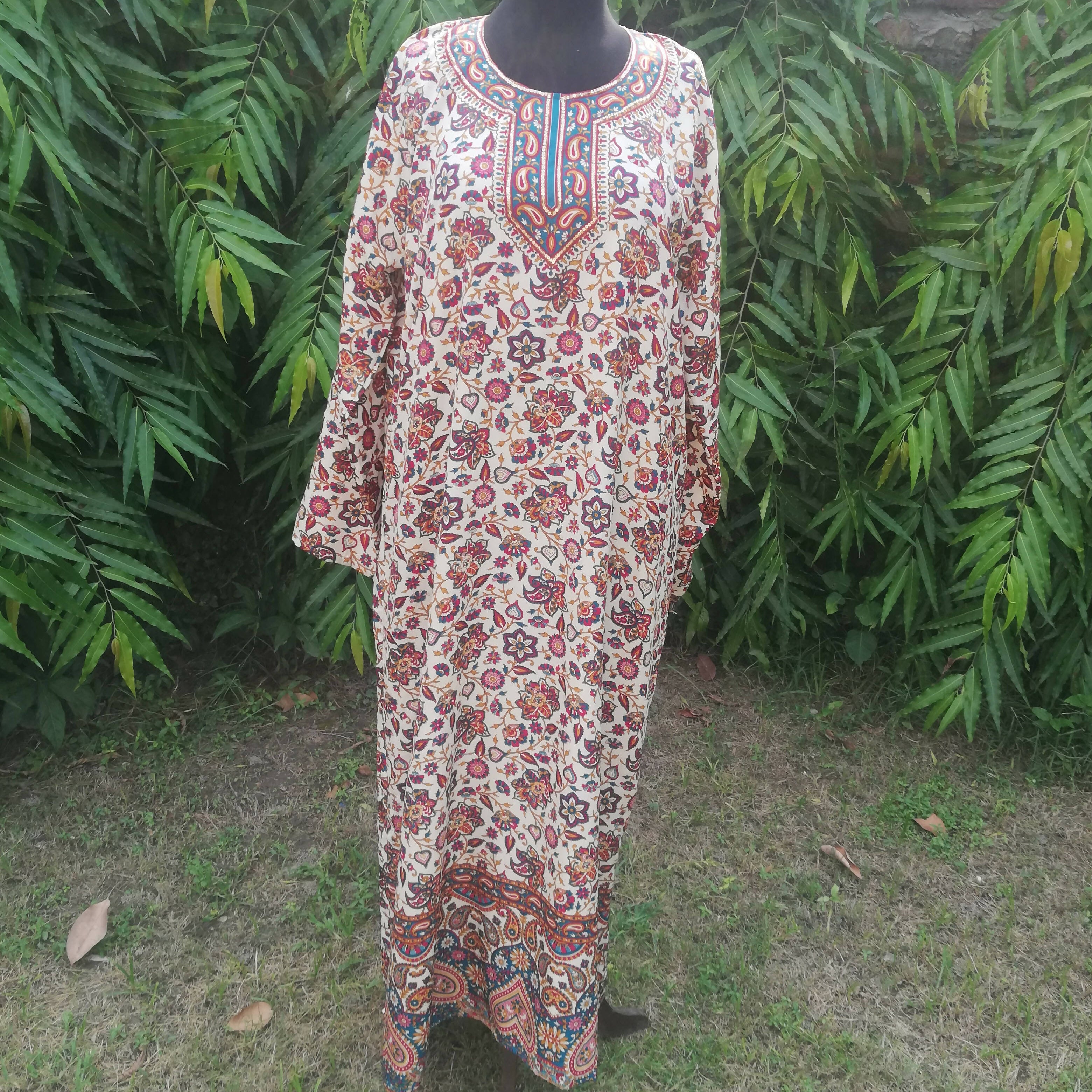 Simple Printed Abaya | Women Accessories | Medium | Preloved