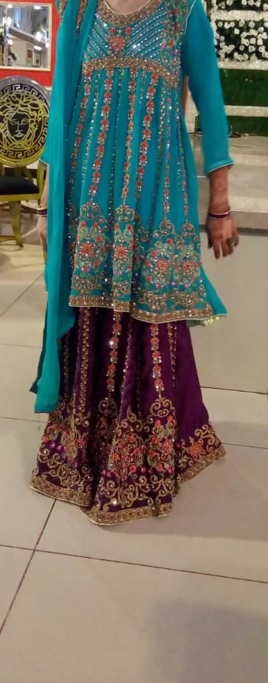 Stunning Sharara Dress | Women Locally Made Formals | Large | Preloved