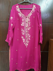 Stylish Hand Embroidered Suit | Women Locally Made Formals | Large | Worn Once