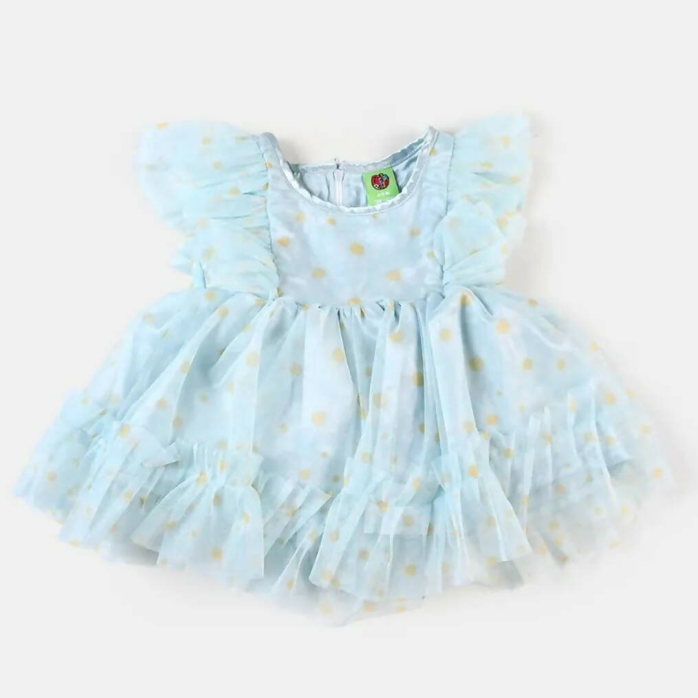 Infant Girl Fancy Frock Floral- Mint (Size: S ) | Girls Skirt & Dresses | Preloved