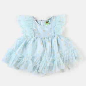 Infant Girl Fancy Frock Floral- Mint (Size: S ) | Girls Skirt & Dresses | Preloved