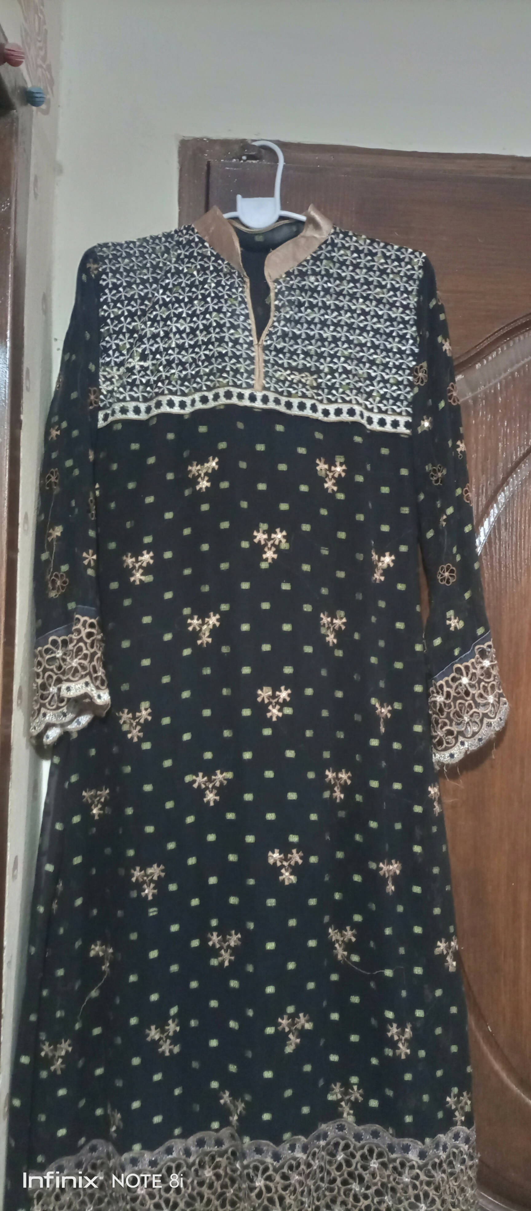 Chiffon 3 PC Suit | Women Locally Made Formals | Medium | Worn Once